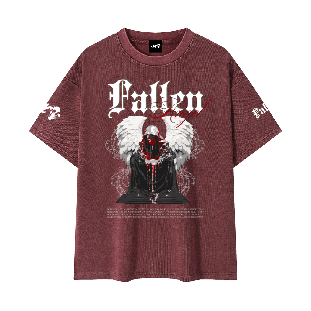Mineral Wash Waffle Knit T-Shirt