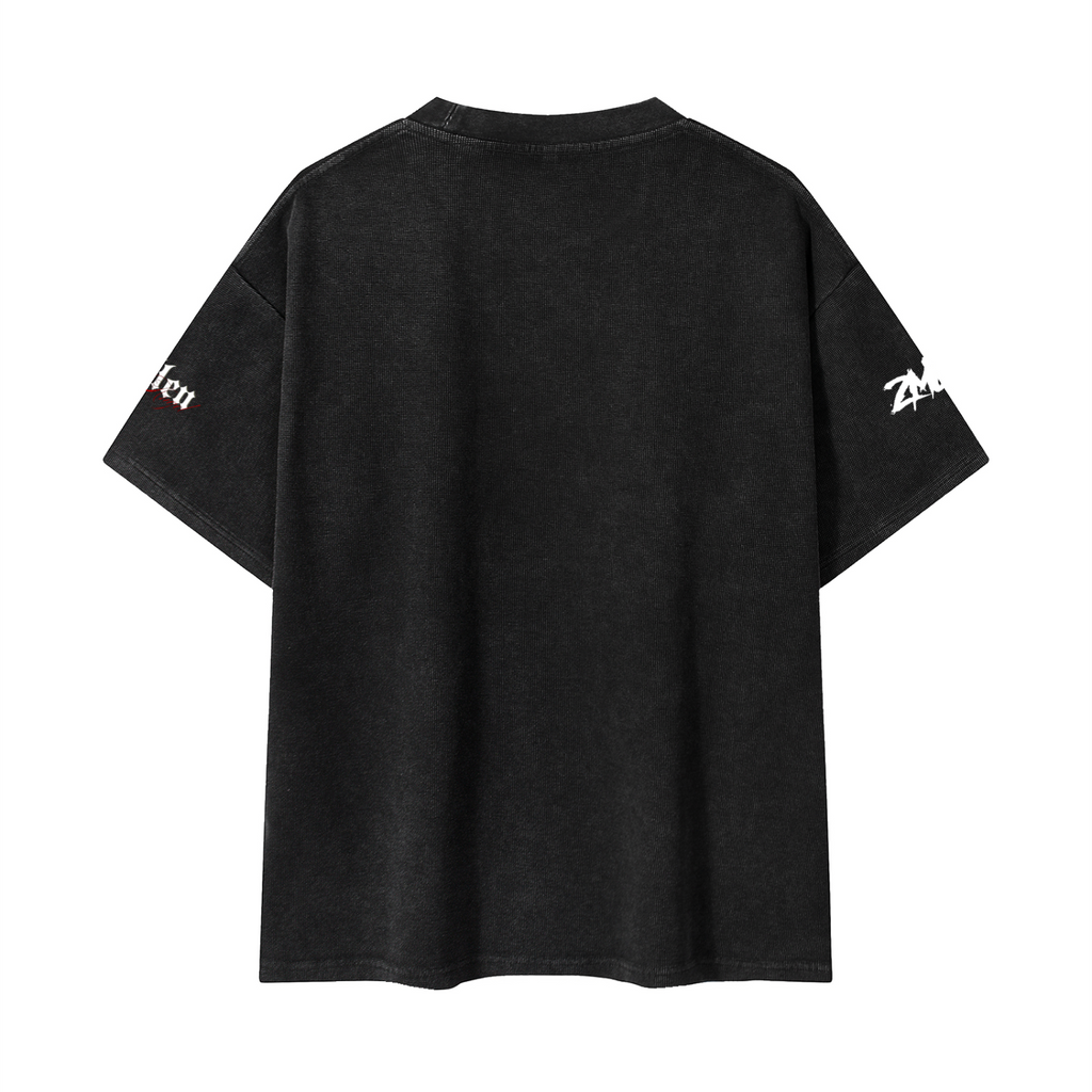 Mineral Wash Waffle Knit T-Shirt
