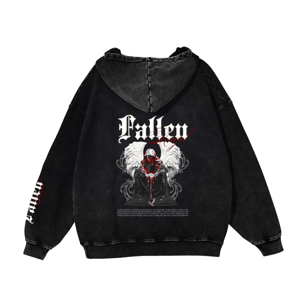 Fallen Angel // Washed Heavyweight Hoodie